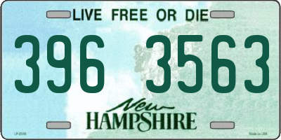 NH license plate 3963563
