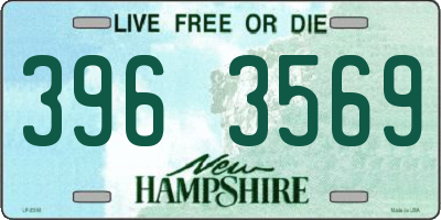 NH license plate 3963569