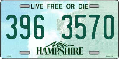 NH license plate 3963570