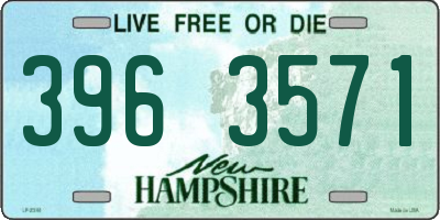NH license plate 3963571