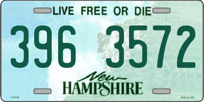 NH license plate 3963572