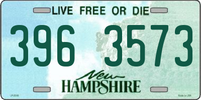 NH license plate 3963573