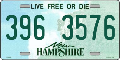 NH license plate 3963576