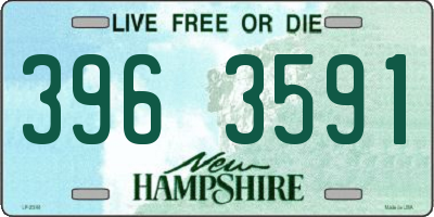 NH license plate 3963591