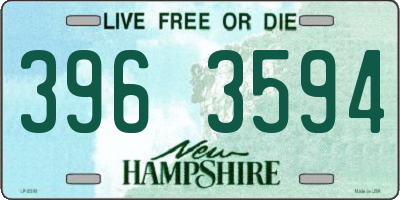 NH license plate 3963594