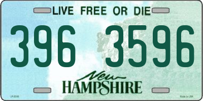 NH license plate 3963596