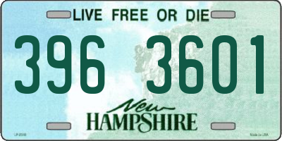 NH license plate 3963601