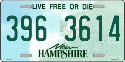 NH license plate 3963614