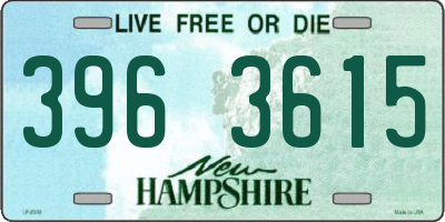 NH license plate 3963615