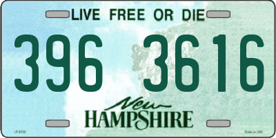 NH license plate 3963616