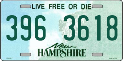 NH license plate 3963618