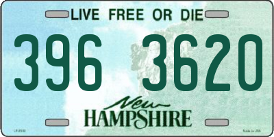 NH license plate 3963620