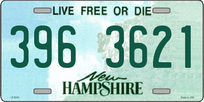 NH license plate 3963621