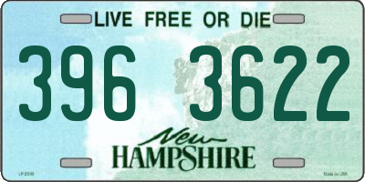 NH license plate 3963622