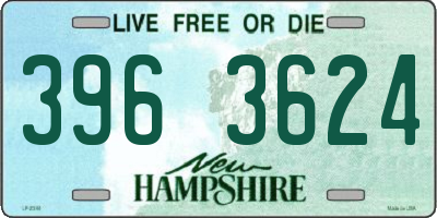 NH license plate 3963624