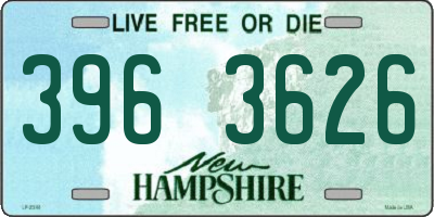 NH license plate 3963626