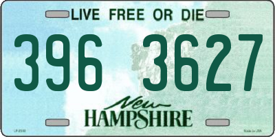 NH license plate 3963627