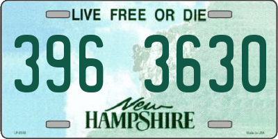 NH license plate 3963630