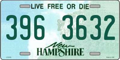 NH license plate 3963632