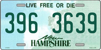 NH license plate 3963639