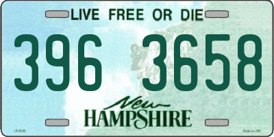 NH license plate 3963658