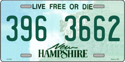 NH license plate 3963662