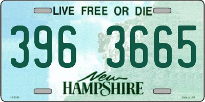 NH license plate 3963665