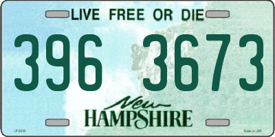 NH license plate 3963673