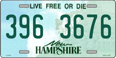 NH license plate 3963676