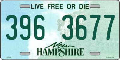 NH license plate 3963677