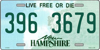 NH license plate 3963679