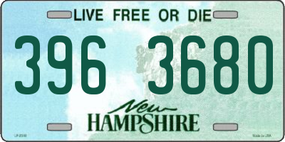 NH license plate 3963680