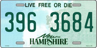 NH license plate 3963684