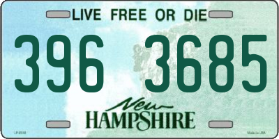 NH license plate 3963685