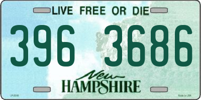 NH license plate 3963686