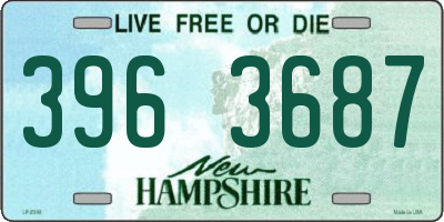 NH license plate 3963687