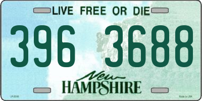 NH license plate 3963688