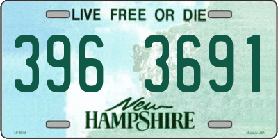 NH license plate 3963691