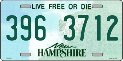 NH license plate 3963712
