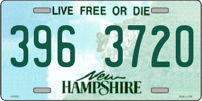 NH license plate 3963720