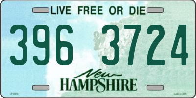 NH license plate 3963724