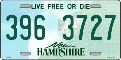 NH license plate 3963727