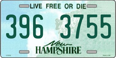 NH license plate 3963755