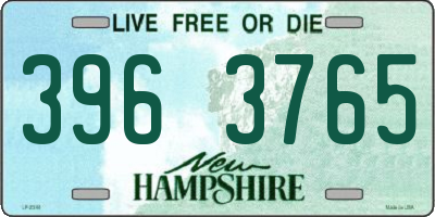 NH license plate 3963765
