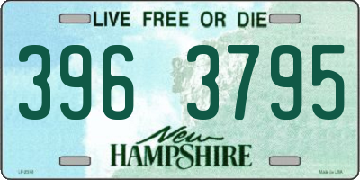 NH license plate 3963795