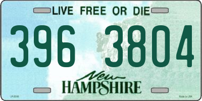 NH license plate 3963804