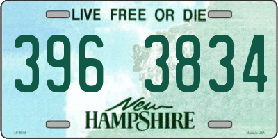 NH license plate 3963834