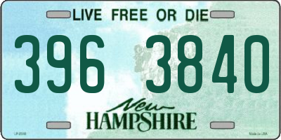 NH license plate 3963840