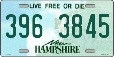 NH license plate 3963845