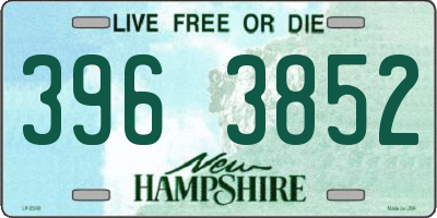 NH license plate 3963852